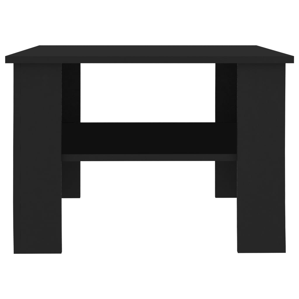 Coffee Table Black 60x60x42 cm Engineered Wood