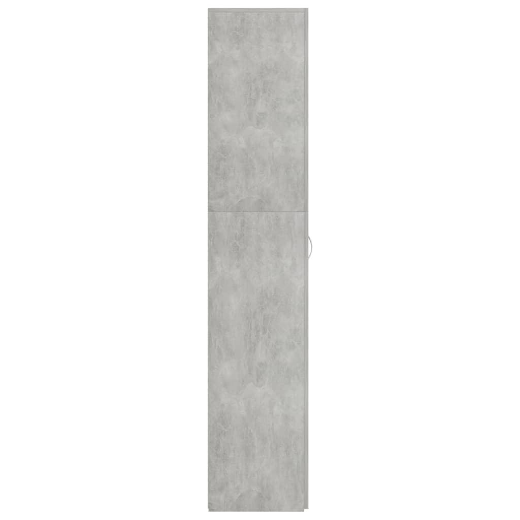 Shoe Cabinet Concrete Grey 80x35.5x180 cm Engineered Wood
