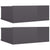 Floating Nightstands 2 pcs High Gloss Grey 40x30x15 cm Engineered Wood