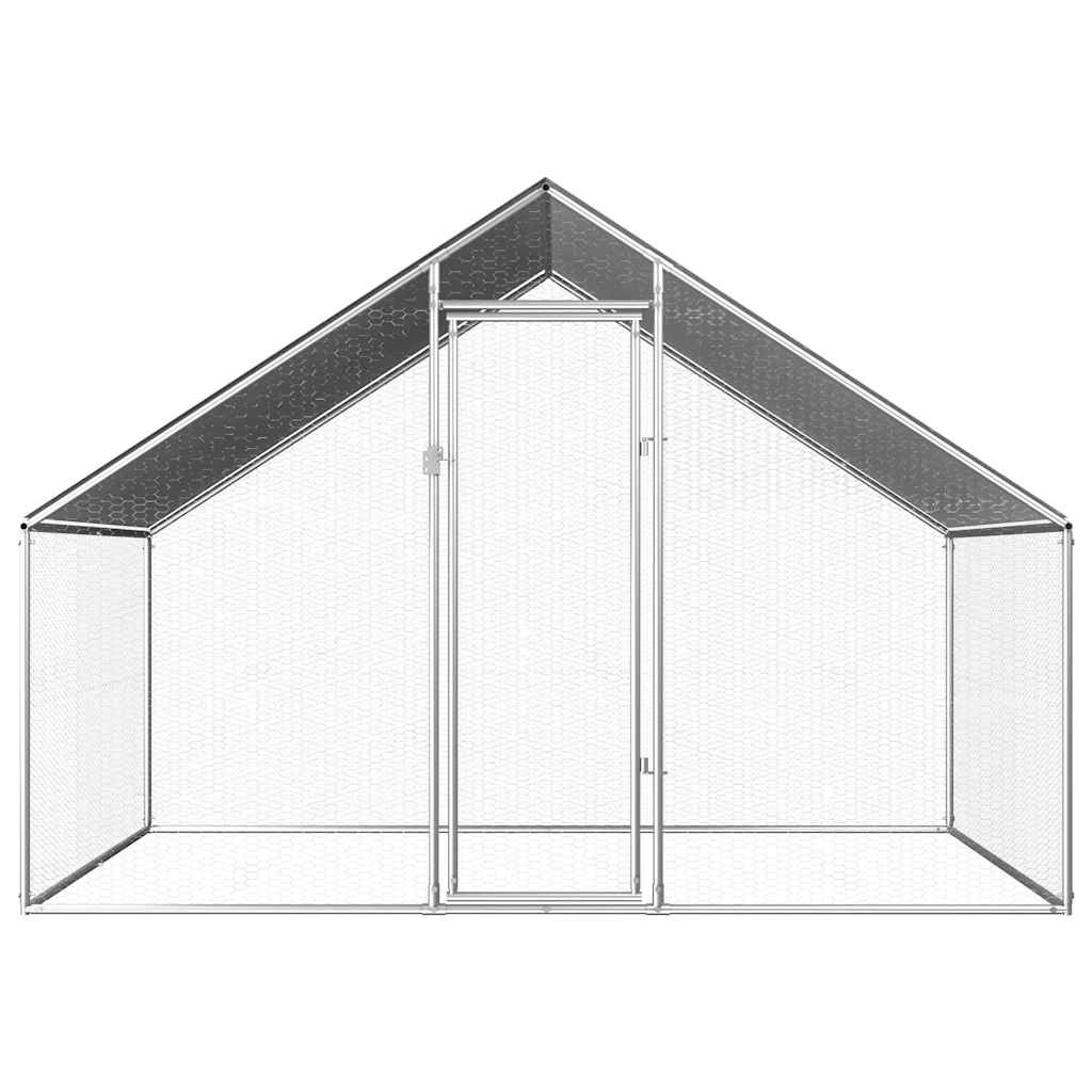 Outdoor Chicken Cage 2,75x2x1,92 m Galvanised Steel