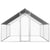 Outdoor Chicken Cage 2.75x4x1.92 m Galvanised Steel
