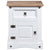 Bedside Cabinet Mexican Pine Corona Range White 53x39x67 cm
