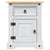 Bedside Cabinet Mexican Pine Corona Range White 53x39x67 cm