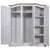 Wardrobe Mexican Pine Corona Range 3 Doors White