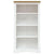 4-Tier Bookcase Mexican Pine Corona Range White 80x29x150 cm