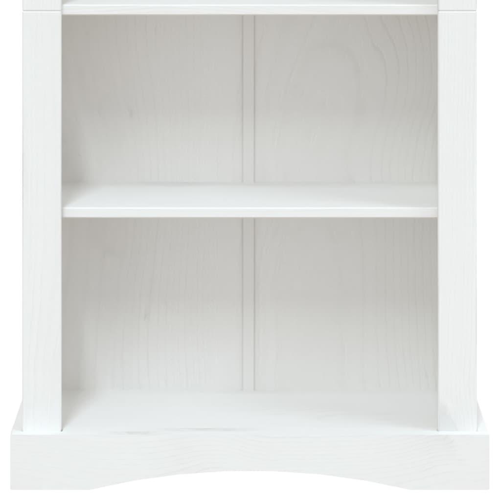 4-Tier Bookcase Mexican Pine Corona Range White 80x29x150 cm