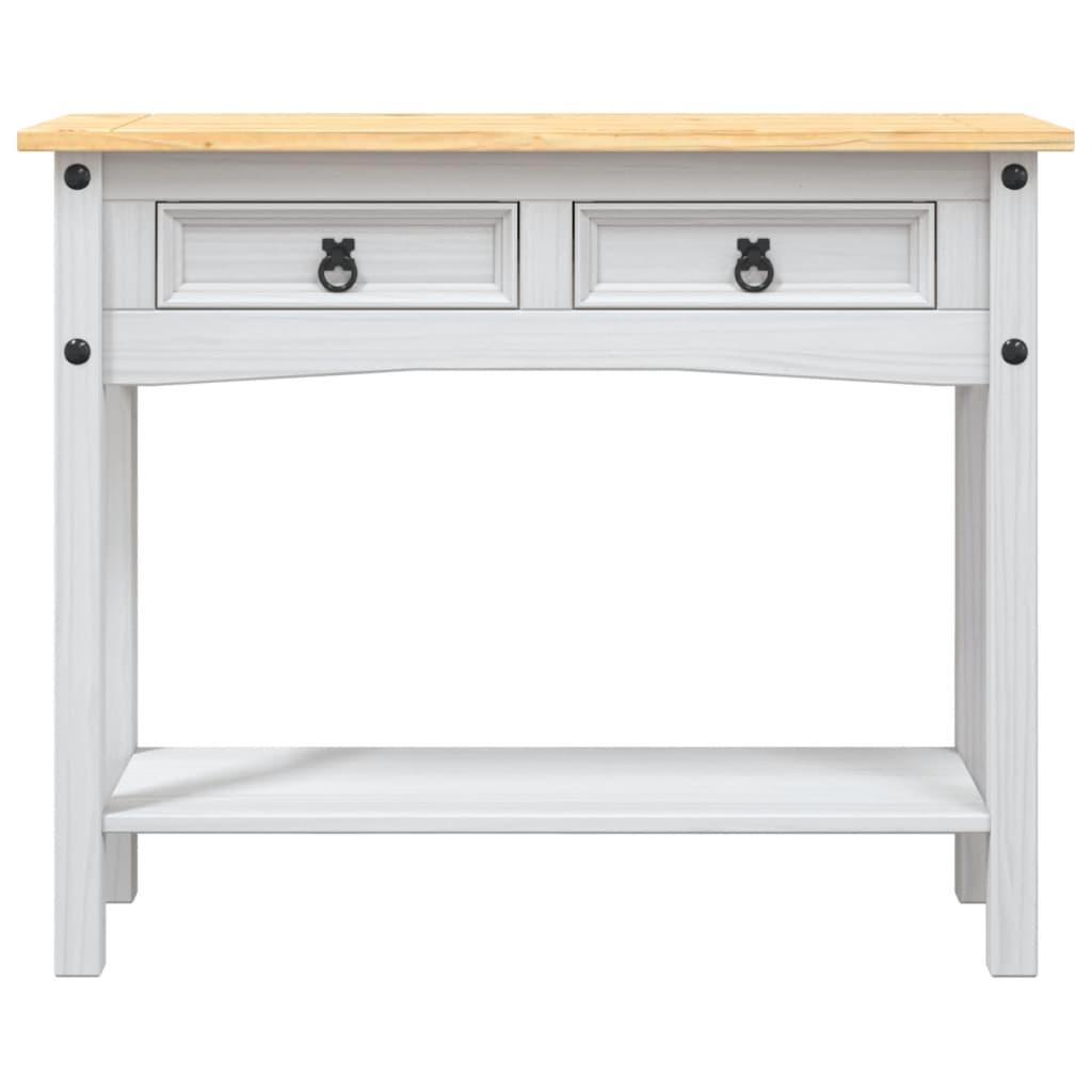 Console Table Mexican Pine Corona Range White 90x34.5x73 cm