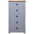 Sideboard Grey 46x40x89 cm Pine Panama Range