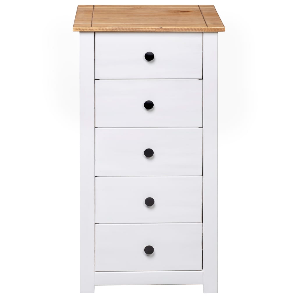 Sideboard White 46x40x89 cm Pine Panama Range