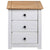Bedside Cabinet White 46x40x57 cm Pinewood Panama Range