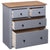 Sideboard Grey 80x40x83 cm Pinewood Panama Range