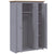 3-Door Wardrobe Grey 118x50x171.5 cm Pine Panama Range