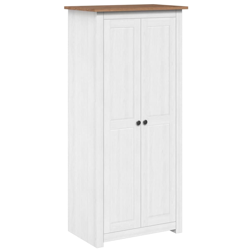 Wardrobe White 80x50x171.5 cm Solid Pine Panama Range