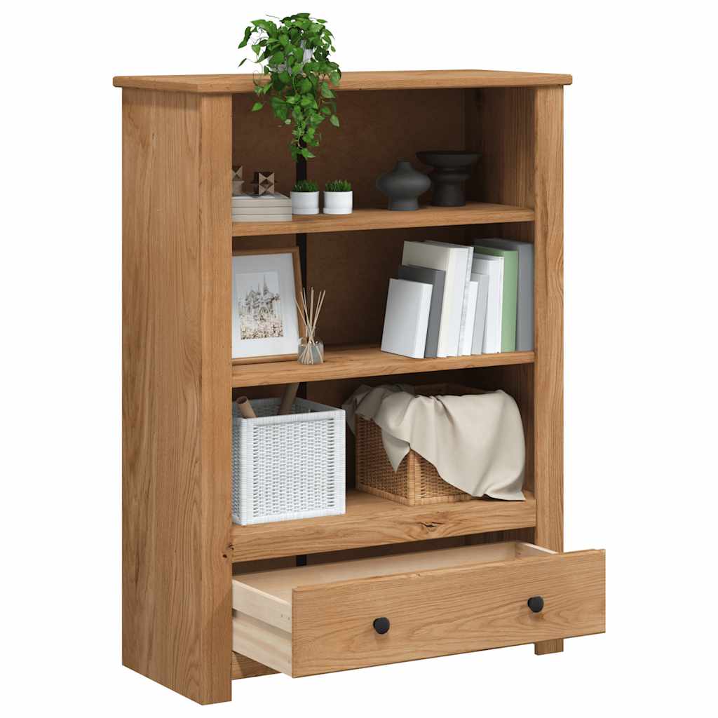 Bookcase 80x35x110 cm Solid Pine Wood Panama Range