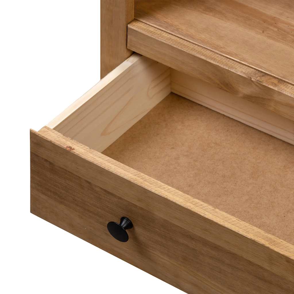Bookcase 80x35x110 cm Solid Pine Wood Panama Range