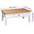 Coffee Table White 100x60x45 cm Solid Pine Wood Panama Range