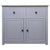 Sideboard Grey 93x40x80 cm Solid Pinewood Panama Range