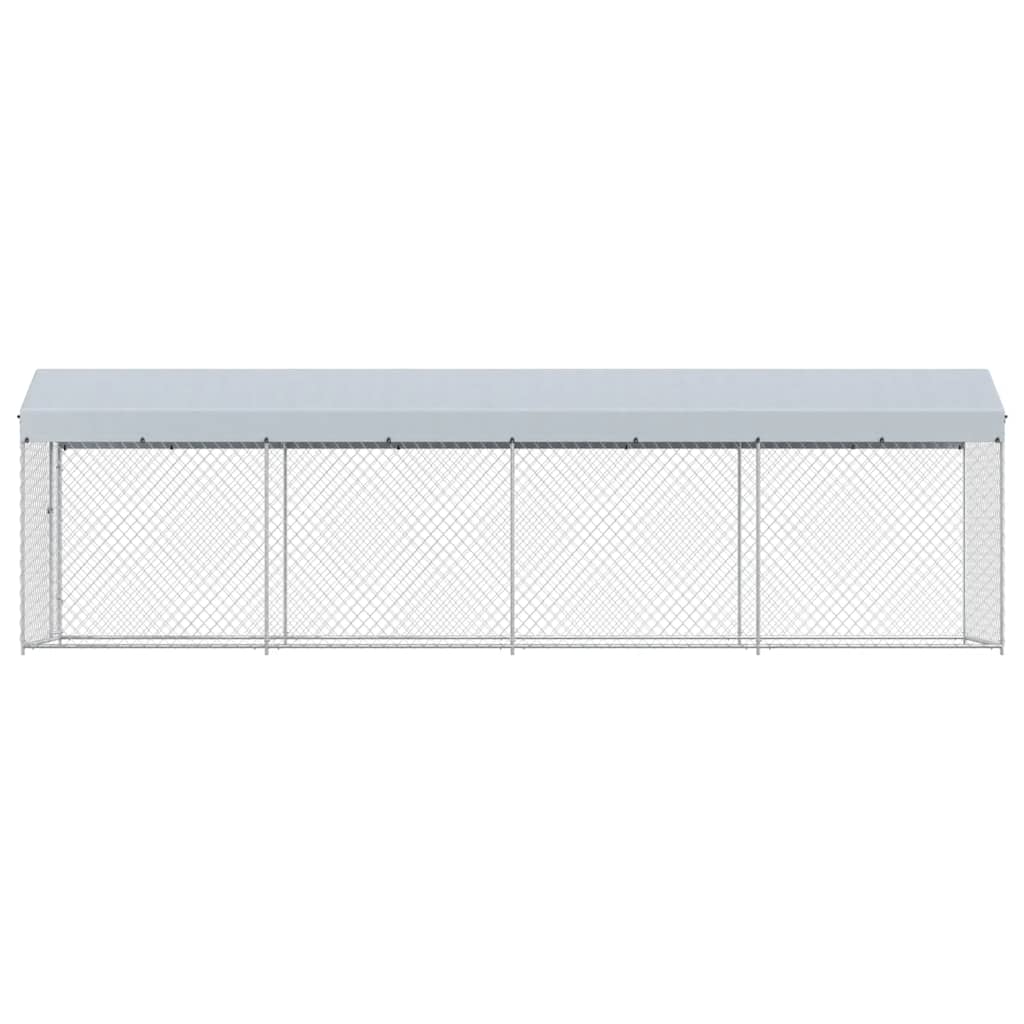 Outdoor Dog Kennel with Roof 760x190x225 cm