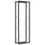 Firewood Rack Black 50x20x150 cm Steel
