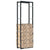 Firewood Rack Black 50x20x150 cm Steel