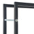 Firewood Rack Black 50x20x150 cm Steel