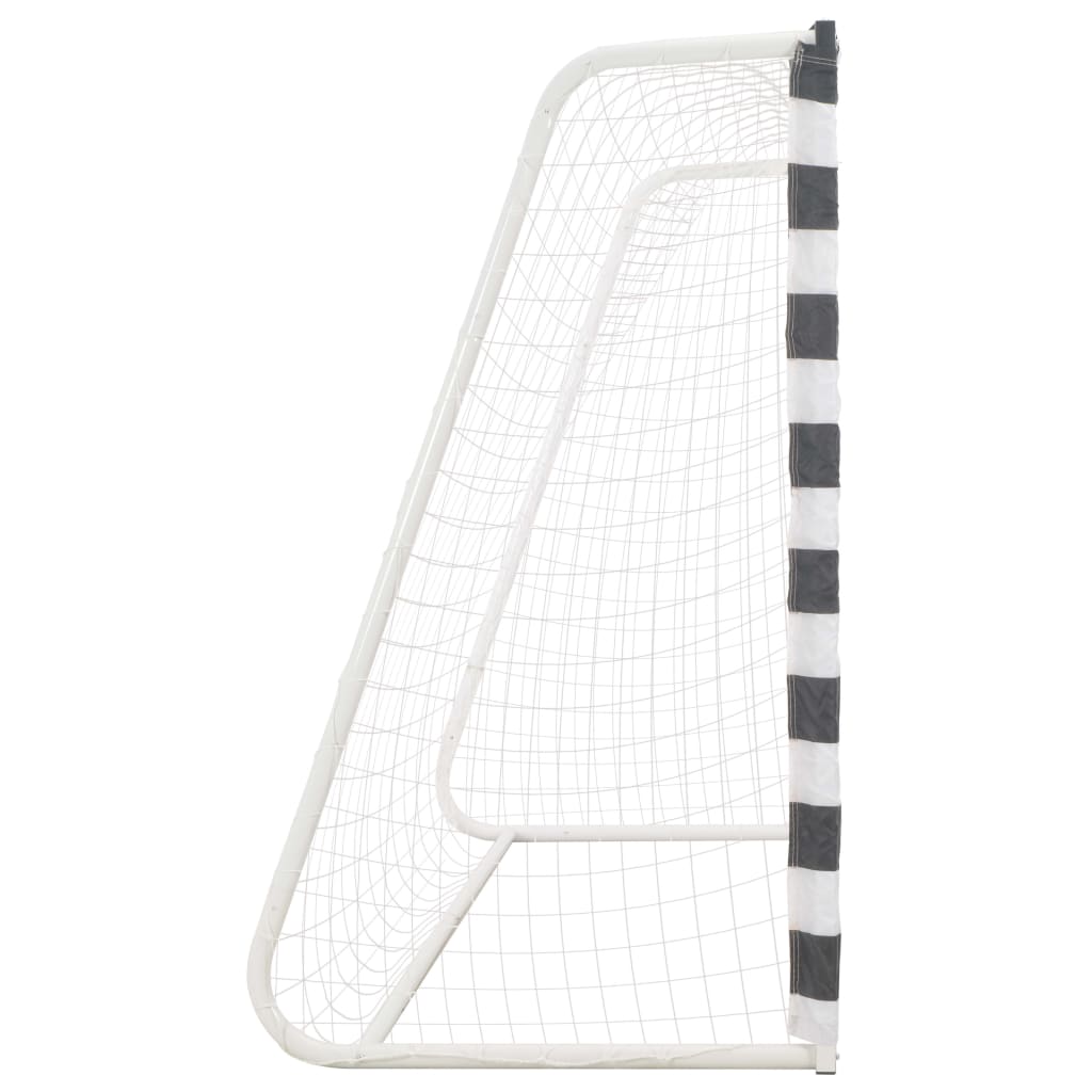 Soccer Goal 300x160x90 cm Metal Black and White