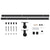 Sliding Door SKIEN Hardware Kit 183 cm Steel Black