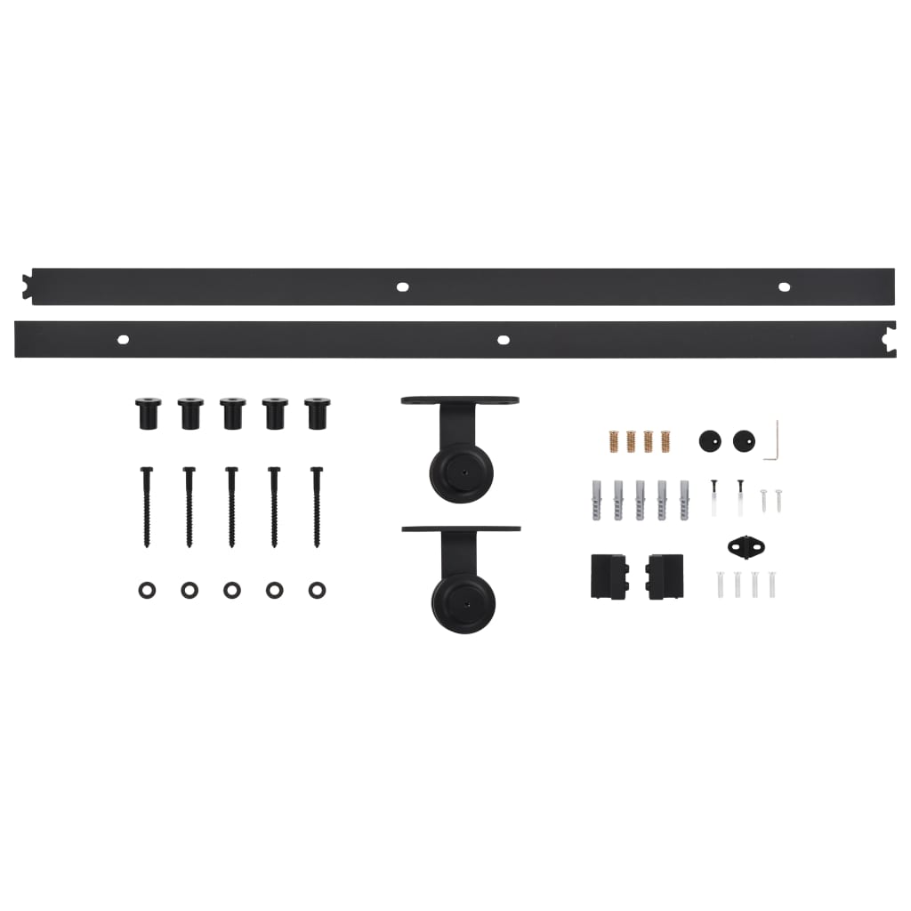 Sliding Door SKIEN Hardware Kit 200 cm Steel Black