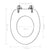 WC Toilet Seats 2 pcs with Soft Close Lids MDF Bamboo Design