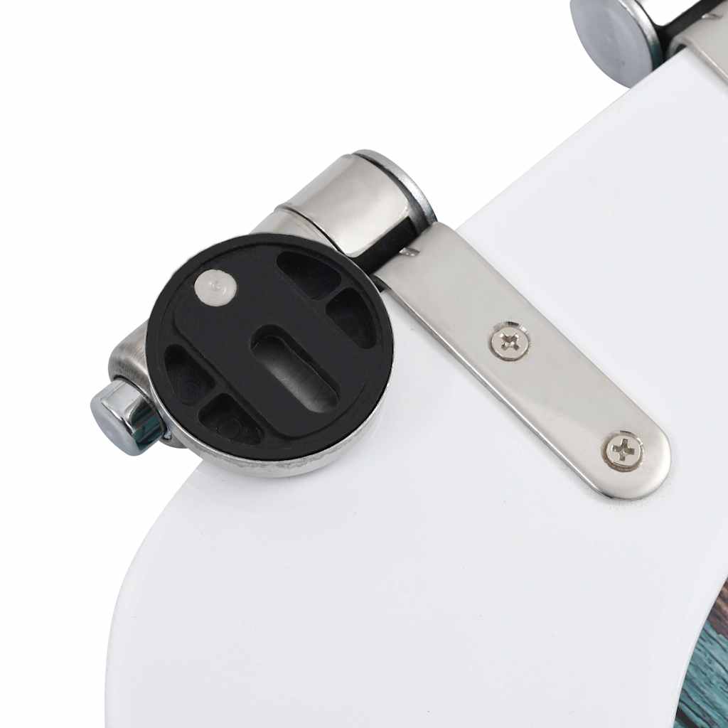 WC Toilet Seats 2 pcs with Soft Close Lids MDF Old Wood Design