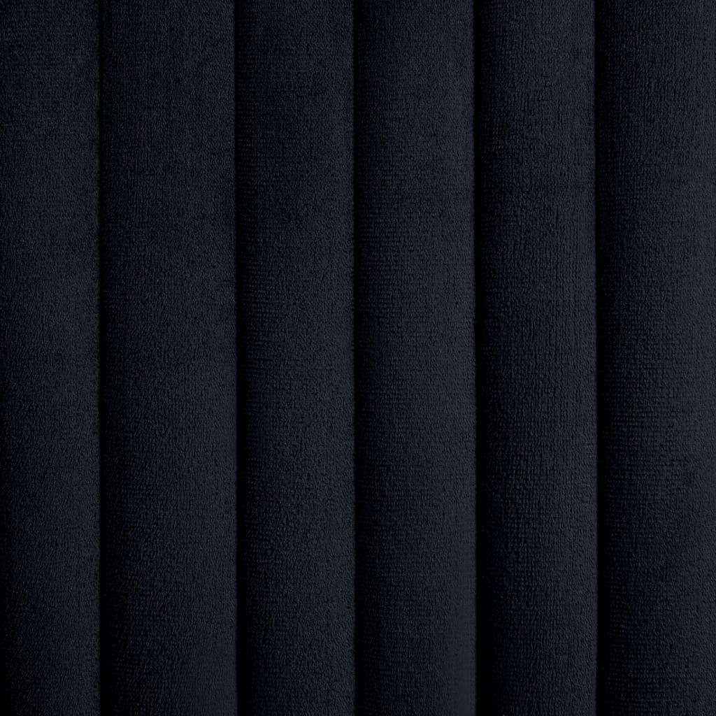 Dining Chairs 4 pcs Black Velvet
