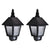Solar Wall Lamps 2 pcs with Motion Sensor Black