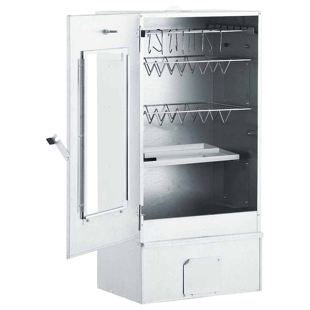 BBQ Oven Smoker with 1kg Wood Chips 44.5x29x83 cm