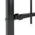 Garden Fence with Spear Top Steel 537x120 cm Black