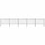 Garden Fence with Spear Top Steel 892.5x120 cm Black