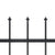 Garden Fence with Spear Top Steel 892.5x120 cm Black