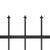 Garden Fence with Spear Top Steel 1070x120 cm Black