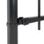 Garden Fence with Spear Top Steel 537x150 cm Black