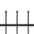 Garden Fence with Spear Top Steel 537x150 cm Black
