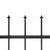 Garden Fence with Spear Top Steel 892.5x150 cm Black