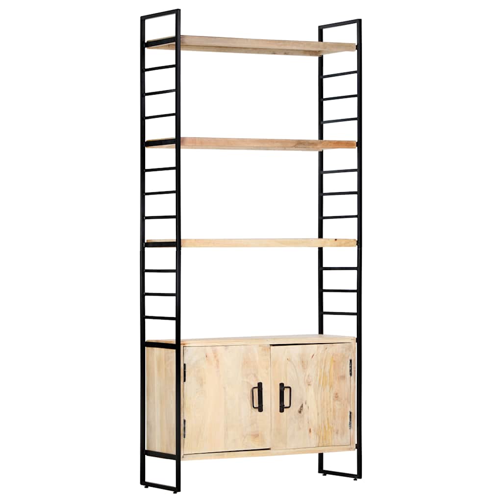 4-Tier Bookcase 80x30x180 cm Solid Mango Wood