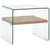 Coffee Table Clear 50x50x45 cm Tempered Glass