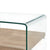 Coffee Table Clear 50x50x45 cm Tempered Glass
