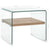 Coffee Table Clear 50x50x45 cm Tempered Glass