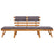 2-in-1 Garden Daybed with Cushion 190 cm Solid Acacia Wood