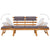 2-in-1 Garden Daybed with Cushion 190 cm Solid Acacia Wood