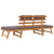 2-in-1 Garden Daybed with Cushion 190 cm Solid Acacia Wood