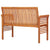 2-Seater Garden Bench with Cushion 120 cm Solid Acacia Wood