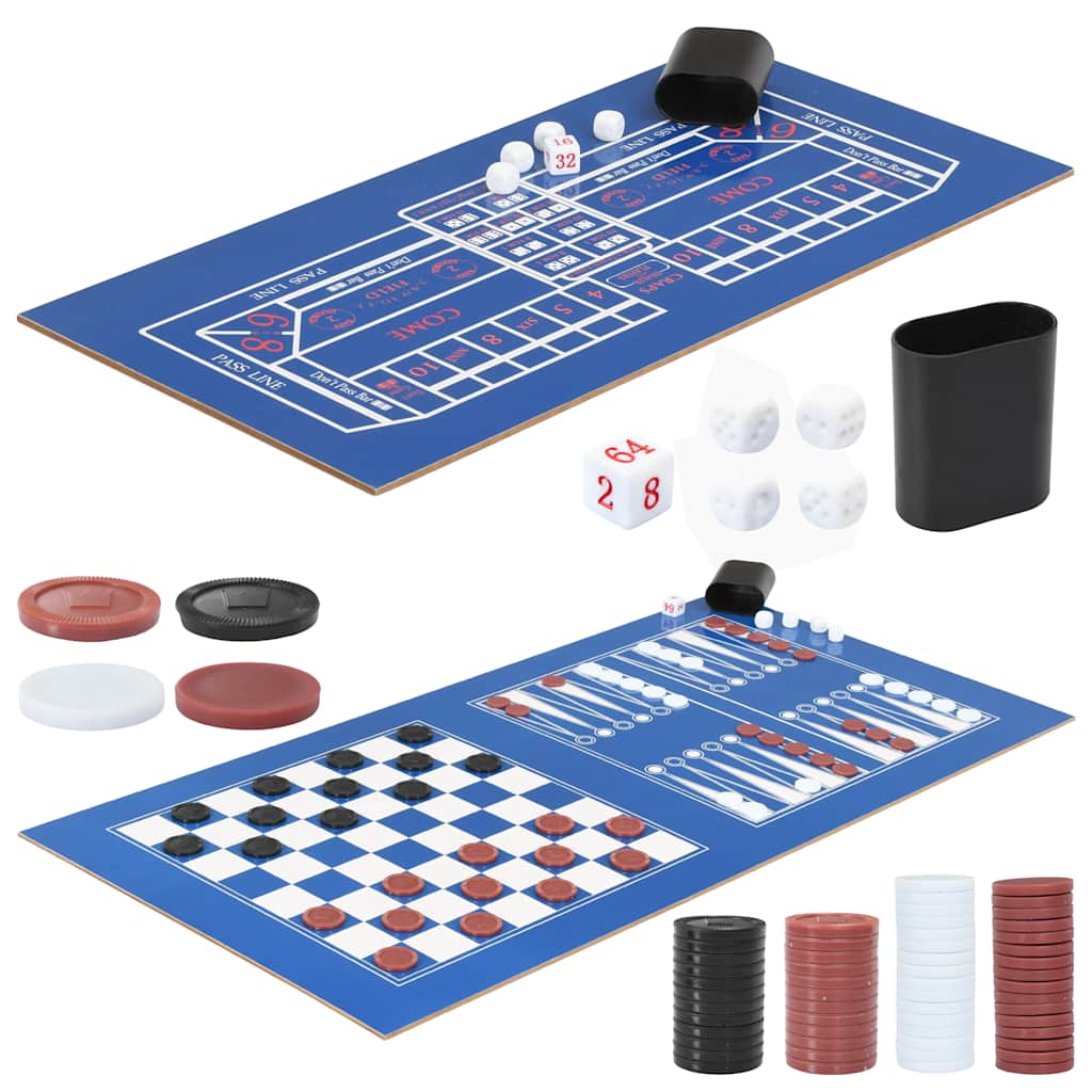 15-in-1 Multi Game Table 121x61x82 cm Maple