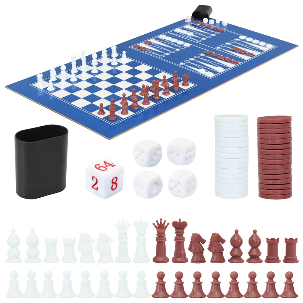 15-in-1 Multi Game Table 121x61x82 cm Maple